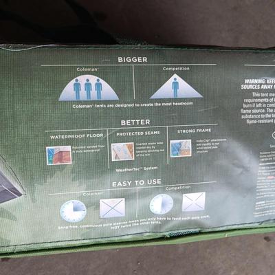 COLEMAN KEROSENE LANTERN AND A 3 PERSON TENT