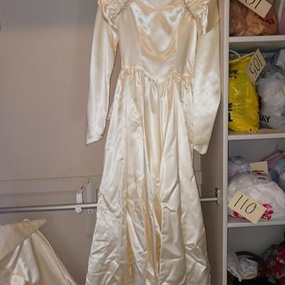 SATIN WEDDING DRESS