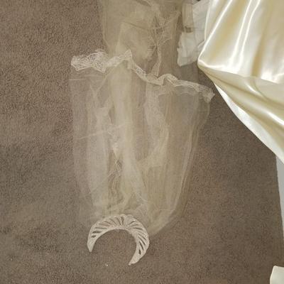 SATIN WEDDING DRESS
