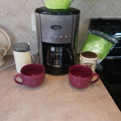 GEVALIA COFFEE MAKER, COFFEE BEAN GRINDER, & MORE