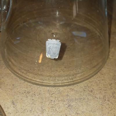 JOHANSFORS GLASS PITCHER AND DRINKING GLASSES