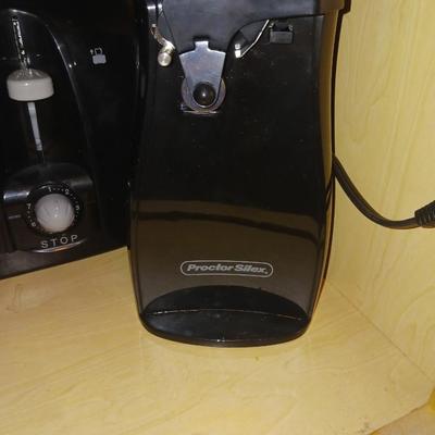 PRESSURE COOKER, 4 SLICE TOASTER & ELECTRIC CAN OPENER