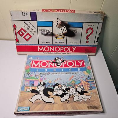 Sale Photo Thumbnail #399: Monopoly might be missing a couple tokens but both games are playably complete.

General disclaimer: this is a previously owned, antique/vintage/retro item. This means that the product may have imperfections or indication of previous wear. Photos taken ar