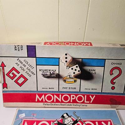 Sale Photo Thumbnail #397: Monopoly might be missing a couple tokens but both games are playably complete.

General disclaimer: this is a previously owned, antique/vintage/retro item. This means that the product may have imperfections or indication of previous wear. Photos taken ar