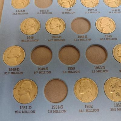 U. S. Mint Jefferson Nickel Collection Pre-1961 as Shown (#131)