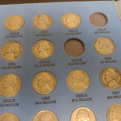 U. S. Mint Jefferson Nickel Collection Pre-1961 as Shown (#131)