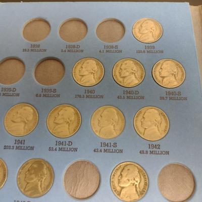 U. S. Mint Jefferson Nickel Collection Pre-1961 as Shown (#131)