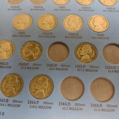 U. S. Mint Jefferson Nickel Collection Pre-1961 as Shown (#131)