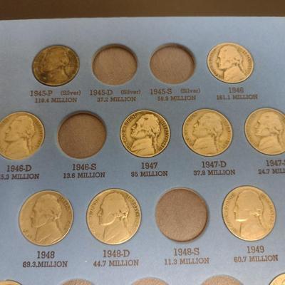 U. S. Mint Jefferson Nickel Collection Pre-1961 as Shown (#131)