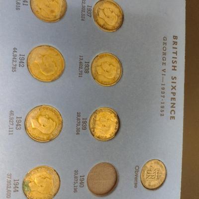 Great Britain Sixpence Collection Circulated Condition (#132)