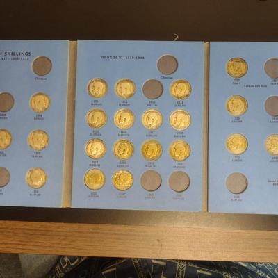 Great Britain Shilling Collection Pre-1936 Circulated Condition (#133)