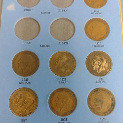 Great Britain Pennies Collection Pre-1929 Circulated Condition (#136)