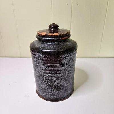 Sale Photo Thumbnail #744: Don't believe the lid included actually goes with the crock but including it in the lot,

General disclaimer: this is a previously owned, antique/vintage/retro item. This means that the product may have imperfections or indication of previous wear. Photos