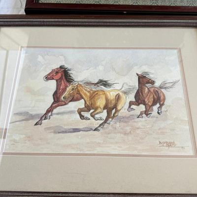 10 Artworks, Cowboy painting, Paper cut dancers, prints, photo