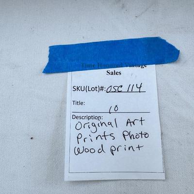 10 Artworks, Cowboy painting, Paper cut dancers, prints, photo
