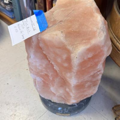Himalayan faceted Pink Rock Salt lamp