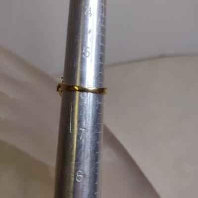 14K Yellow Gold Multi-Gemstone Designer Ring Size 6 Total Weight 5.3 grams (#11)