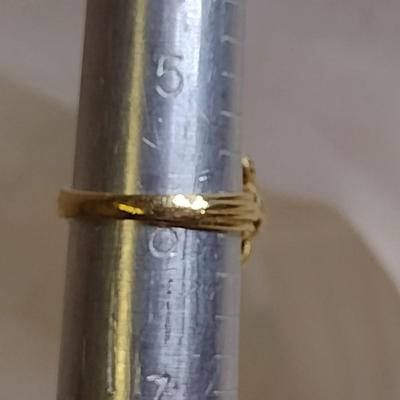 14K Yellow Gold Garnet Cluster Ring Size 6 Total Weight 4.5 grams (#12)