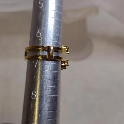 14K Yellow Gold Diamond Bridal Outer Loop Set Ring Size 6.75 Total Weight 5.2 grams (#17)