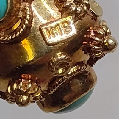 14 Karat Yellow Gold Bracelet with Charms- Approx 7" Long and Total Weight 30.5 Grams (#18)