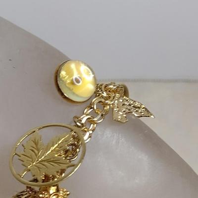 14 Karat Yellow Gold Bracelet with Charms- Approx 7" Long and Total Weight 30.5 Grams (#18)