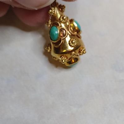 14 Karat Yellow Gold Bracelet with Charms- Approx 7" Long and Total Weight 30.5 Grams (#18)