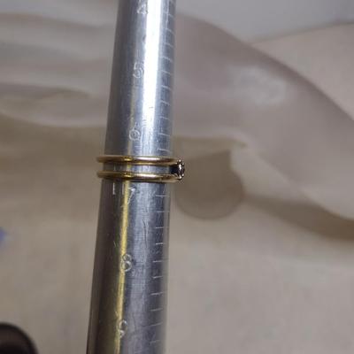 14K Yellow Gold Multi-Gemstone Ring Size 6.5 Total Weight 4.3 grams (#20)