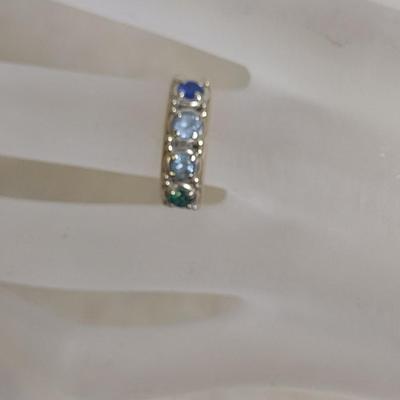 14K Yellow Gold Multi-Gemstone Ring Size 6.5 Total Weight 4.3 grams (#20)