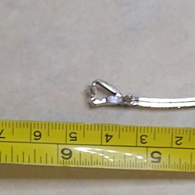 14K White Gold with Diamond Accent Longines Ladies Wristwatch Size 6" (#21)