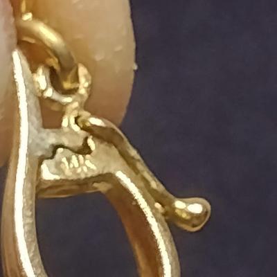 14K Yellow Gold with Diamond Accent Sand Dollar Charm/Pendant Total Weight 7.1 grams (#22)