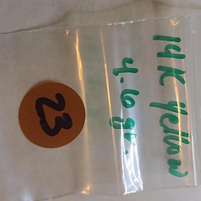 14K Yellow Gold Sea Turtle Pendant Total Weight 4.6 grams (#23)