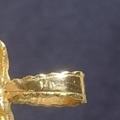 14K Yellow Gold Nugget Design Pendant Total Weight 3.6 grams (#24)