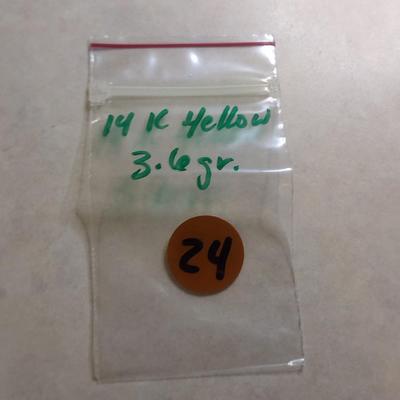 14K Yellow Gold Nugget Design Pendant Total Weight 3.6 grams (#24)