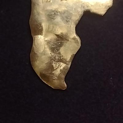 14K Yellow Gold Nassau Island Design Pendant Total Weight 1.3 grams (#25)