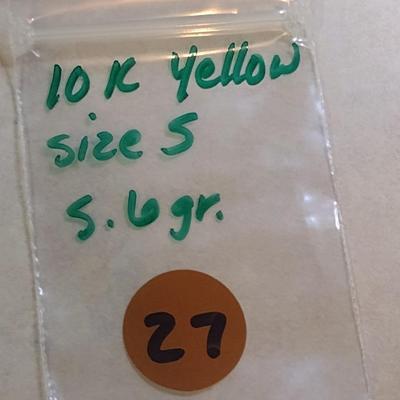 10K Yellow Gold Pearl and Jade Designer Ring Size 5 Total Weight 5.6 grams (#27)