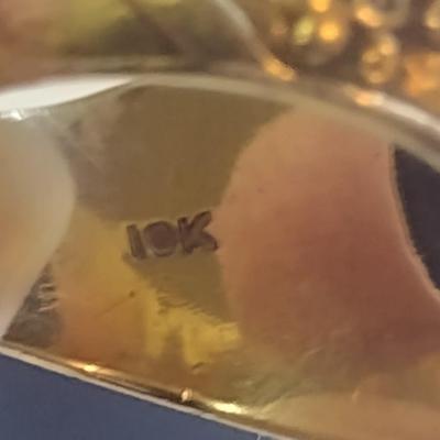 10K Yellow Gold Insignia Ring Size 7 Total Weight 13.4 grams (#28)