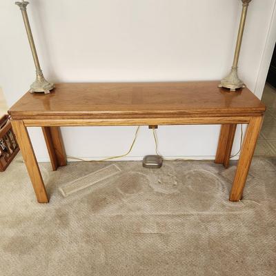 Mid Century Solid Wood Console Table 54x17x27