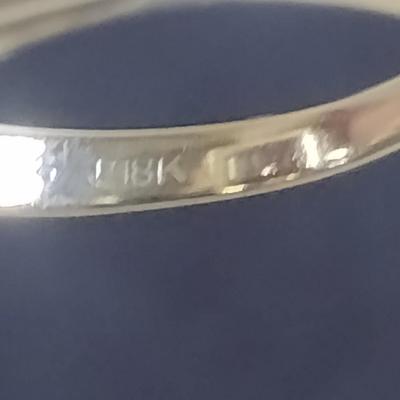 18K White Gold Emerald Cut Citrine and Diamond Cocktail Ring Size 6 Total Weight 6.1 grams (#30)