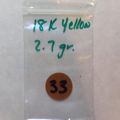 18K Yellow Gold Orthodox Cross Charm Pendant Total Weight 2.7 grams (#33)