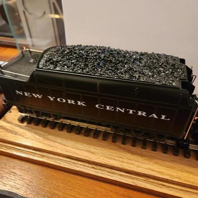 Rio Grande 8459 Rotary Snow Plow, NYC 4-6-4 Hudson Steam #773 New York Central Tender in Glass Show Case