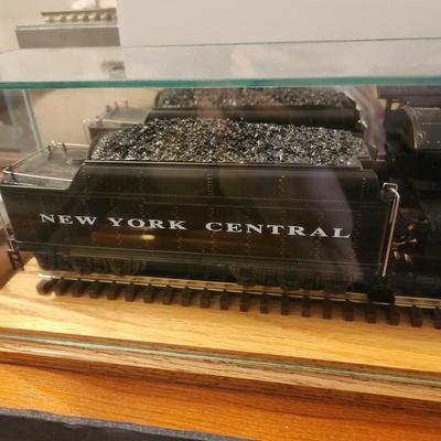 Rio Grande 8459 Rotary Snow Plow, NYC 4-6-4 Hudson Steam #773 New York Central Tender in Glass Show Case