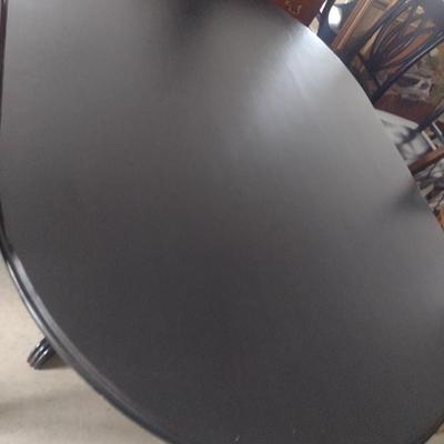 Pier One Imports Black Finish Dining Table with Six Chairs- Approx 65 1/2" x 47"