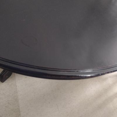 Pier One Imports Black Finish Dining Table with Six Chairs- Approx 65 1/2" x 47"
