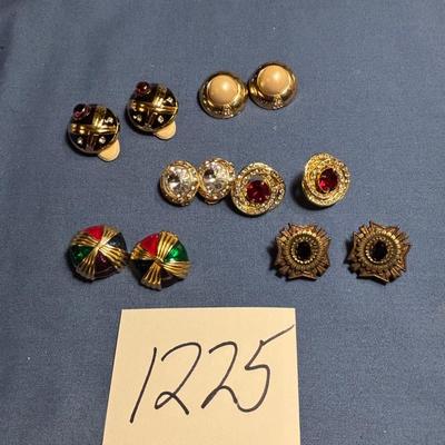 Vintage Clip on Earring Lot