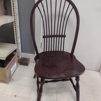 Set of Six Wooden Windsor Chairs