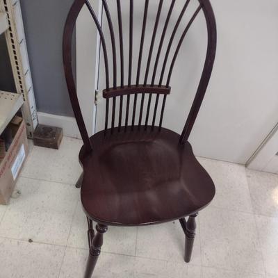 Set of Six Wooden Windsor Chairs
