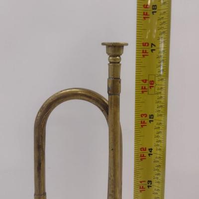 Brass Bugle with Mouthpiece