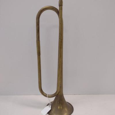 Brass Bugle with Mouthpiece
