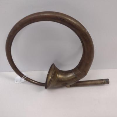 Antique Copper Car Horn with Bracket for Wall Hanging