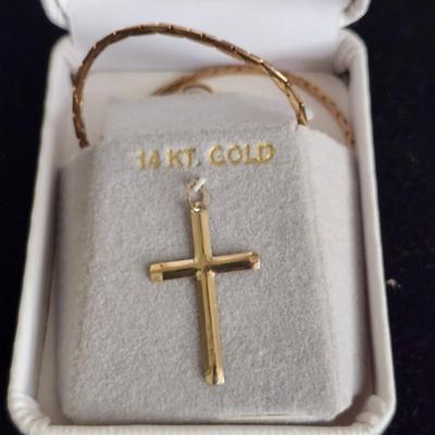 14K Gold Cross